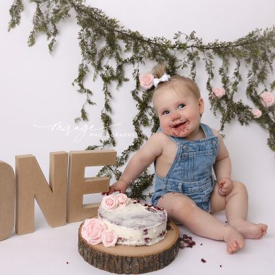 cake smash photography lansing