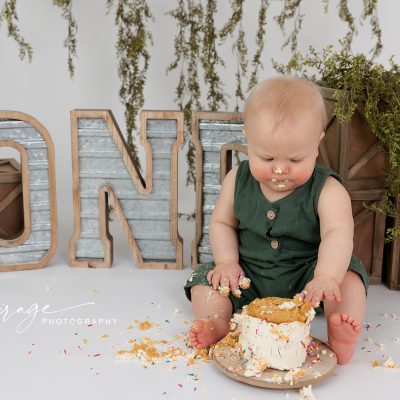 cake smash photography lansing