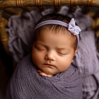 newborn studio girl