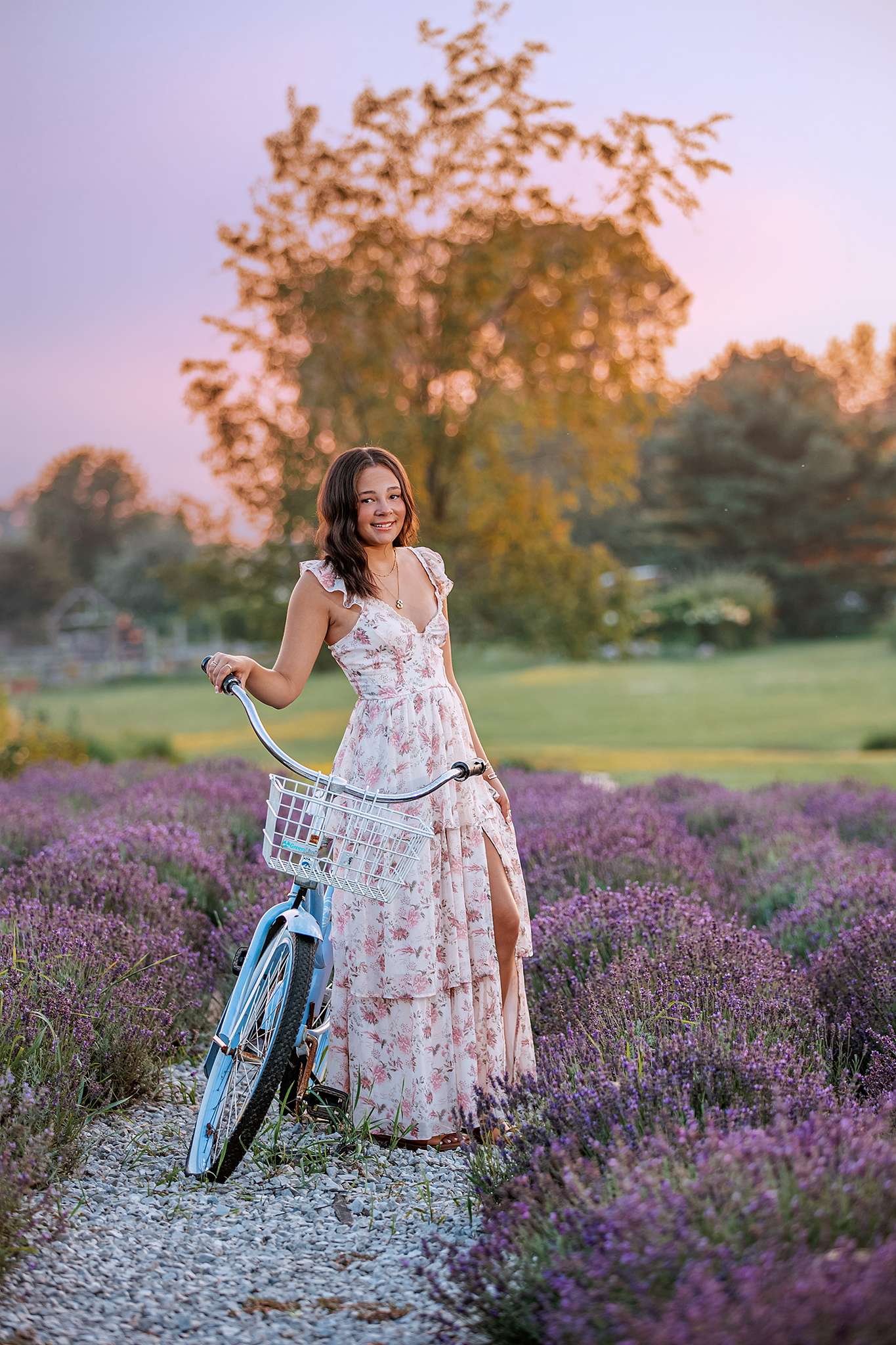 Modern senior portrait with natural light