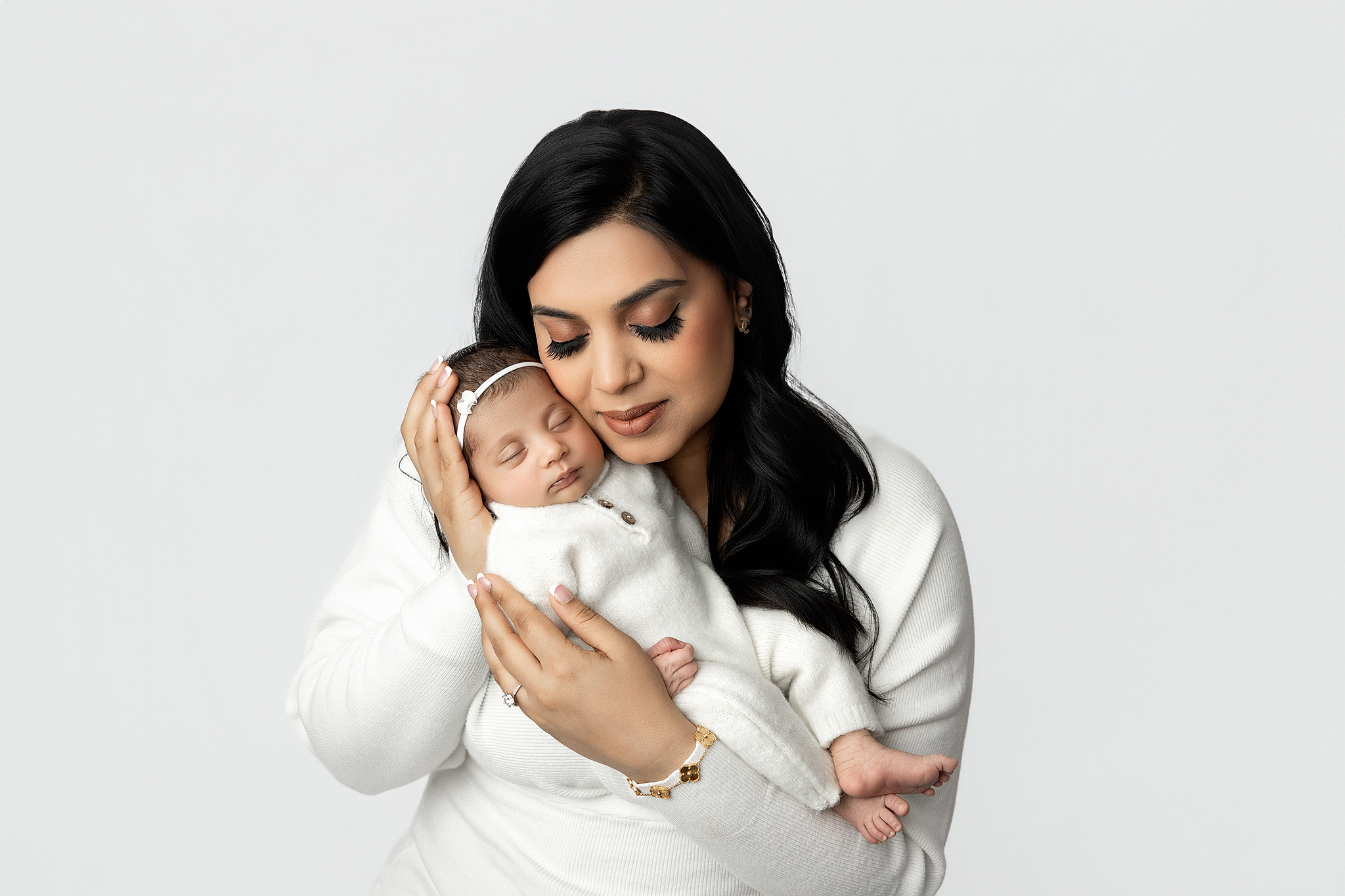Newborn photography in studio in Fowlerville Michigan