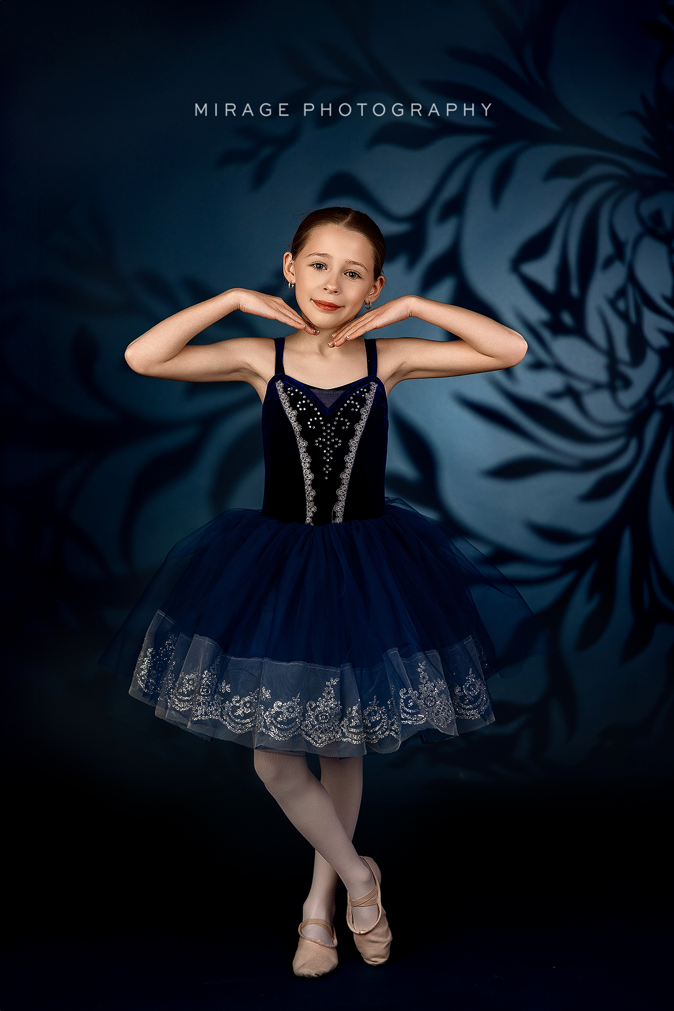 Vertical dance mini session portrait by Mirage Photography