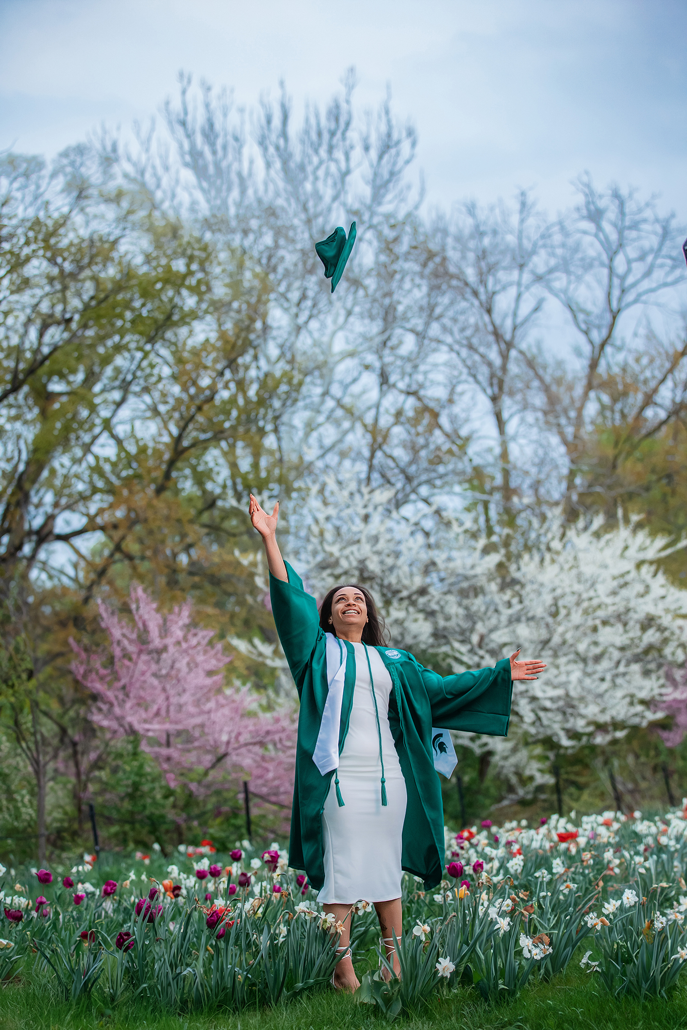 MSU graduation photos in East Lansing Michigan